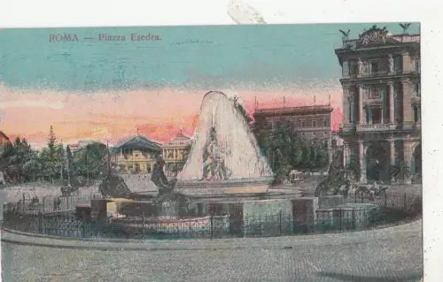 BF32414 piazza esedra roma italy front/back image