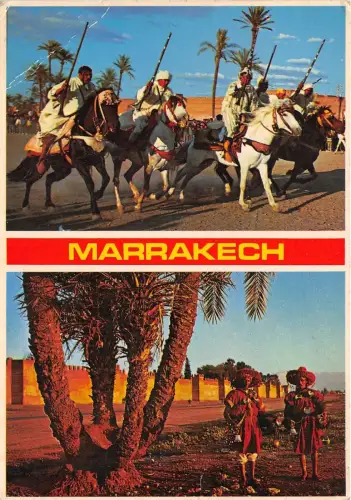 B29578 Marrakesch La Fantesia Les porteurs d`eau marocco