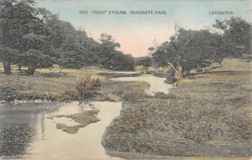 BR74778 Trout Stream Bradgate Park Leicester UK