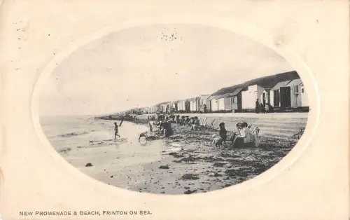 BR75192 neue Promenade und Strand Frinton am Meer UK