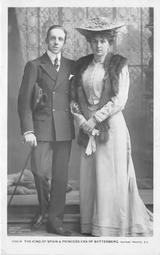 br104982 König von Spanien und Prinzessin Ena von Battenberg Spanien Königskönig