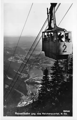 B68630 Österreich Raxseilbahn Reichenauertal Telepherique Seilbahn
