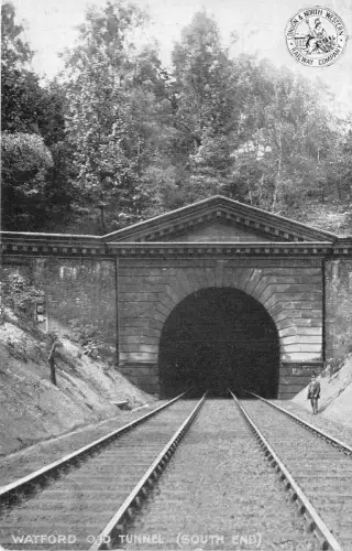 uk40259 watford old tunnel real photo uk london north western railway company