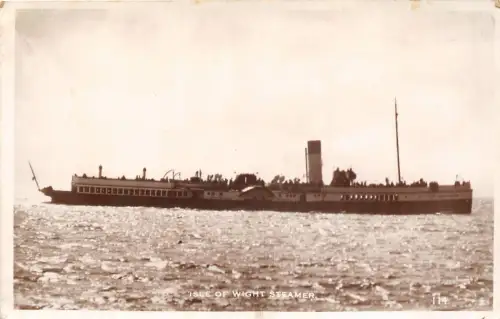 uk40307 isle of wight dampfer echtfoto uk marine schiff segel