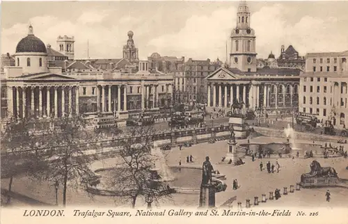 BR58824 National Gallery and St Martin Trafalgar Square London UK