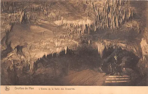 Br35967 Grottes de Han L Entree de la Salle des draperies belgien