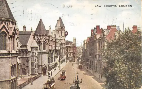 BR80304 Law Courts London Double Decker Bus UK