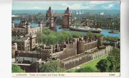 BF25004 London Tower and Town Bridge United K United Kingdom Vorder-/Rückbild