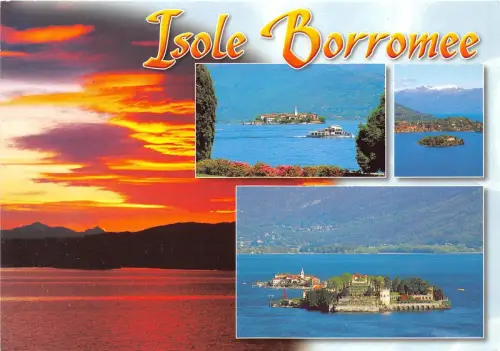 B49628 Lago Maggiore Isole Boromee Boote Bateaux Multi Vues Italien