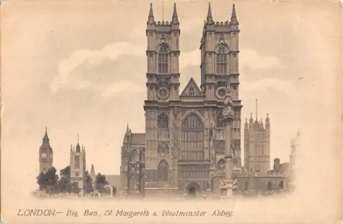 BR81041 Big Ben St Margarets and Westminster Abbey London UK