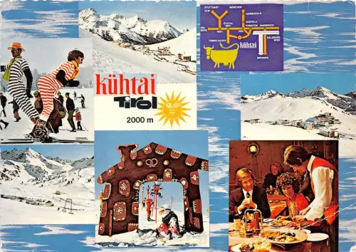B73041 Kuhtai Tirol Ski Multiviews Österreich