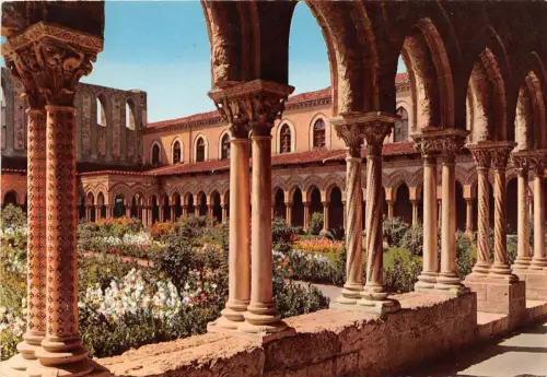 B68947 Monreale Interno del Chiosta Italien