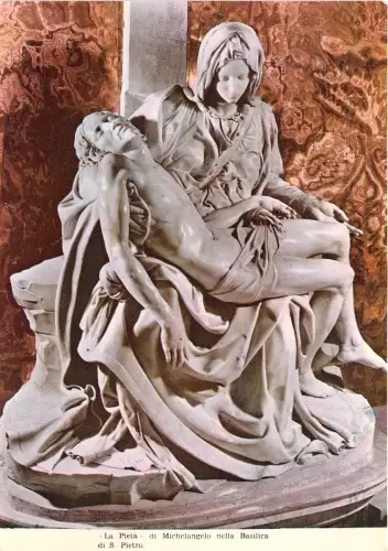 B58338 Die Pieta von Michelangeo in der Basilika St. Peter Roma Italien