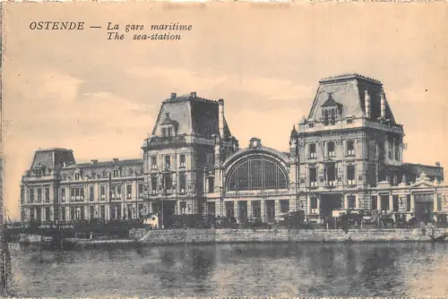 Br35060 Ostende La gare maritim belgien