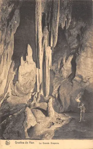 BR55619 La grande Draperie Grottes de Han belgien