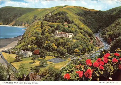 B86704 countisbury hill aus lynton devon uk