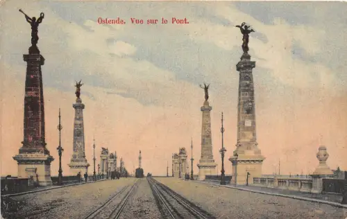 Br35078 Ostende vue sur le Pont belgien