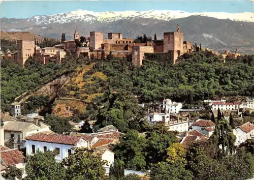 BG6192 Granada Vista General de la Alhambra y Sierra Nevada Spanien