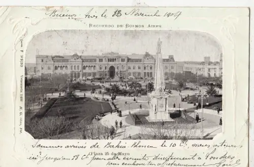 B81850 plaza 25 de mayo buenos aires argentina Vorder-/Rückbild