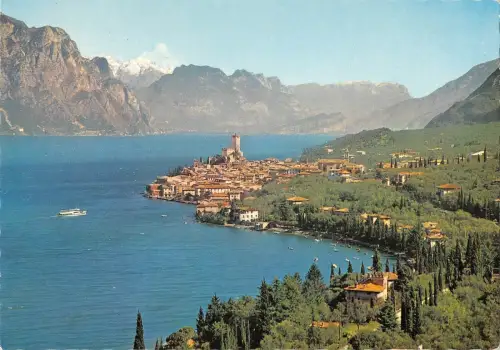 B96487 lago di garda malcesine panorama italien