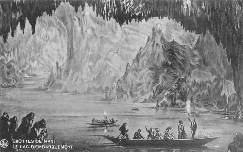 BG25563 le lac d embarquement grotte de han belgien