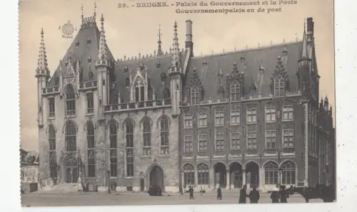 BG25845 palais du gouvernement et la poste bruges belgien