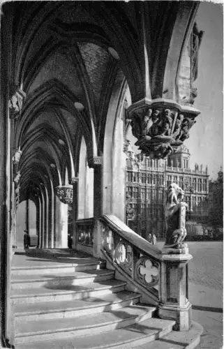 BG25802 Grand Place Rolltreppe aux lions bruxelles brussel belgien
