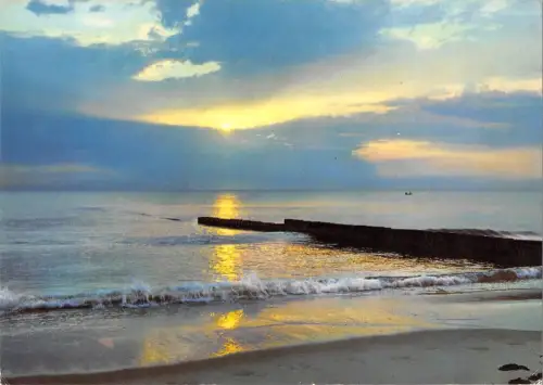 BT7310 Avondstemming aan de noordzee Belgien
