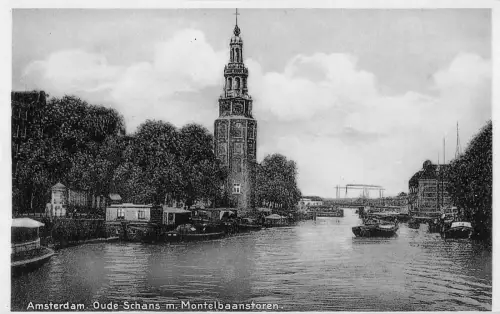 BR56090 Oude Schans m montelbaanstoren Amsterdam Niederlande