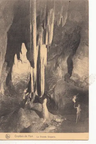 BF17109 Grottes de Han La Grande Draperie Belgien Vorder-/Rückbild