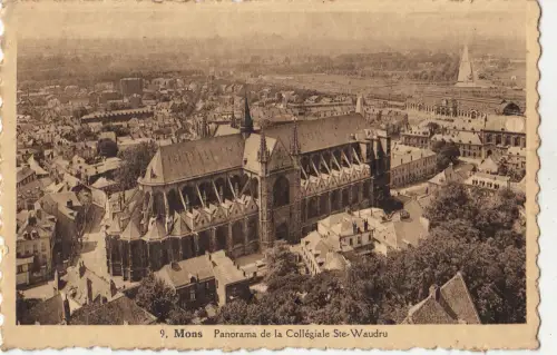 BF16711 mons panorama de la collegiale ste waudru belgien Vorder-/Rückbild