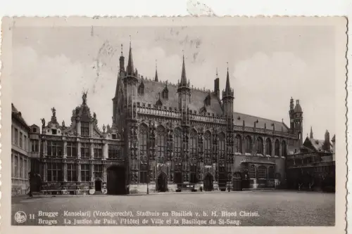 BF17256 la justice de paix l hotel de ville et la basil belgien front/back image
