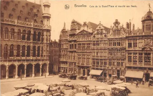 Br34595 Bruxelles Grand Place et Marche aux Fleurs Belgien
