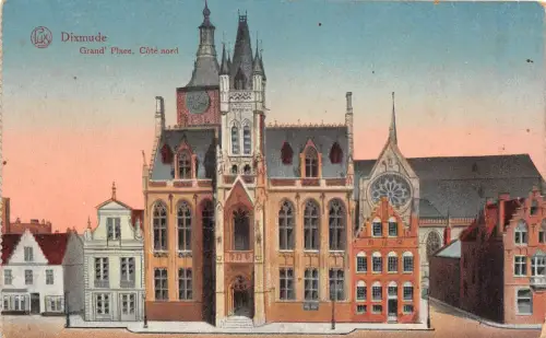 BR40021 Dixmude Grand Place Cote Nord Belgien Belgien