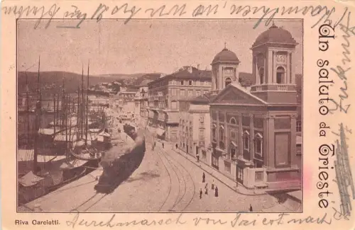 b76221 Italien Triest Straßenbahn SUPER PPC 1900 siehe