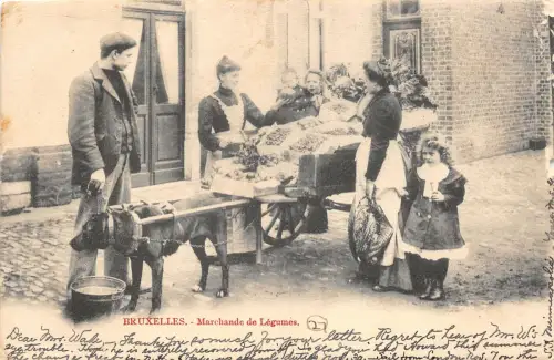 br104995 bruxelles marchande de legumes belgien gemüseverkäufer