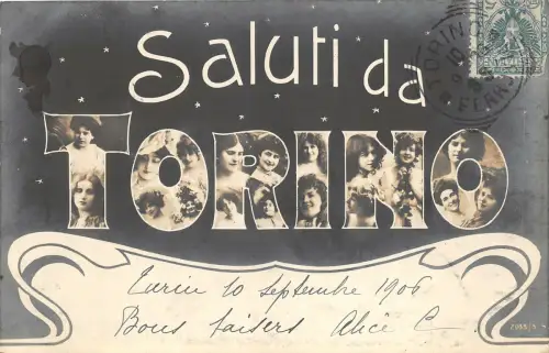 uk42578 saluti da torino italy fantasy TCV