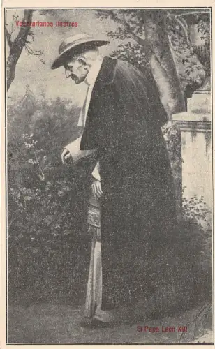 uk42998 vegetarisch ilustres papa leon XIII Italien Papst Religion Veganismus