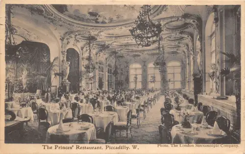 Lot374 UK The princess restaurant Piccadilly London stereoscopic company t Paris