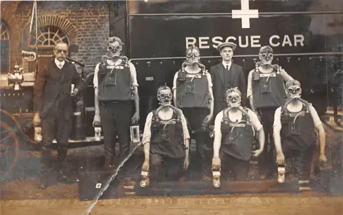 uk52651 Rettungswagen Echtfoto Staffordshire Staffordshire Kohlebergleute Feuerwehrmann