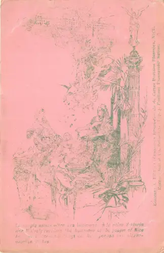 Lot130 Queen Victoria at nice royalty Postkarte UK