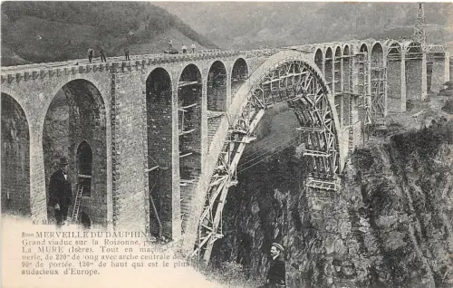 Lot284 Merveille du Dauphine La Mure Frankreich Brücke im Bau Viadukt