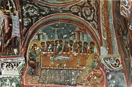 BR11006 Göreme Kate Kiliselerinde Bizans Freski Postkarte Türkei