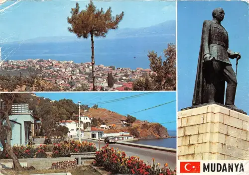 BR6446 Mudanya Deux vues et le monument d'Inonu Türkei