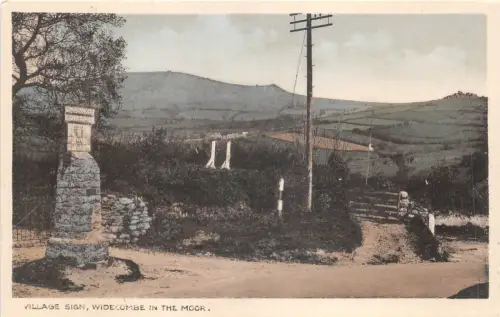 lot400 Dorfschild Widecombe im Moor UK
