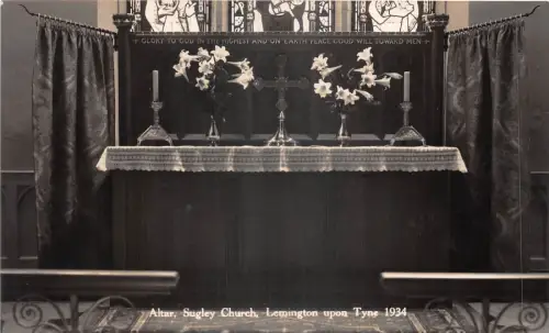 lot400 echtfoto altar sugley church lemington upon tyne uk