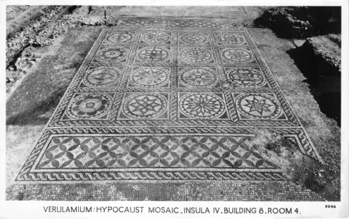 lot401 verulamium hypocaust mosaic insula iv st albans uk
