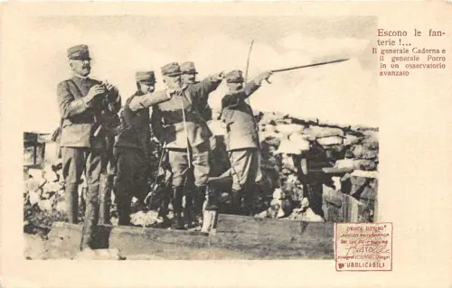 lot406 Italien Krieg Militär Escono le fanterie Cardona Porro General 