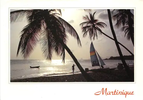 lot411 Karibik Französische Antillen Martinique Sonnenuntergang Segeln