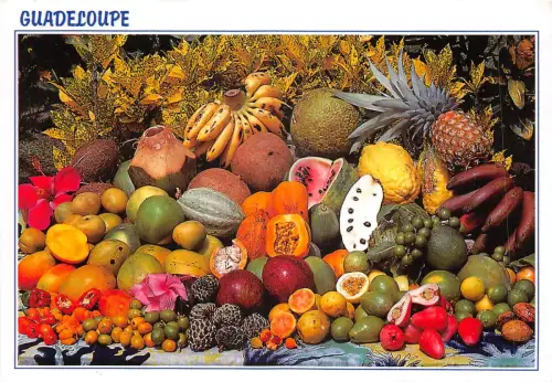 lot412 Karibik Französische Antillen Guadeloupe Tropische Früchte 